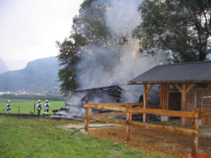 Wirtschaftsgebäudebrand Hohenberg